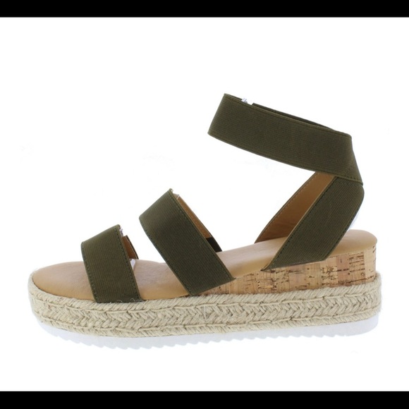 Bamboo Olive Espadrilles - Picture 2 of 4